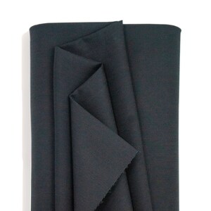 Turkish(OTRA) Indigo-ink coated Premium Black 8oz Raw Denim, Cotton + Polyethyene + Elastane, Extra-Heavy weight, Indigo blue Black
