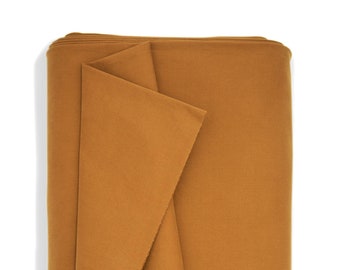 Premium Well-made Right side Peach-skin 10NeC Cotton Twill Gabardine, Medium-Heavy weight, Dark Cocoa | Ochre | Red Ochre