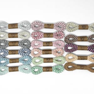 Baker's Twine 100% Cotton 2mm x 10 Yards Twisted String Bakery Food Craft Gift Wrap Favor Package Farmers Market Scrapbook Card eco friendly