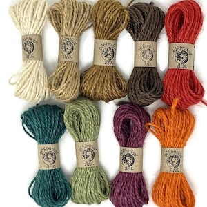 Jute Twine 1.5 mm 10 YDS Choose Spiced Neutral Colors Natural Biodegradable String eco friendly