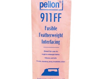 Pellon 911FF Interfacing 1 Yard White Apparel Basic Fusible Featherweight Pre-packaged