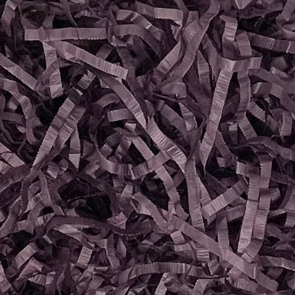 Eggplant Tissue Paper Shred 2oz Premium Shredded eco-friendly Gift Easter Basket Grass Filler Wedding Decor Aubergine Deep Dark Purple