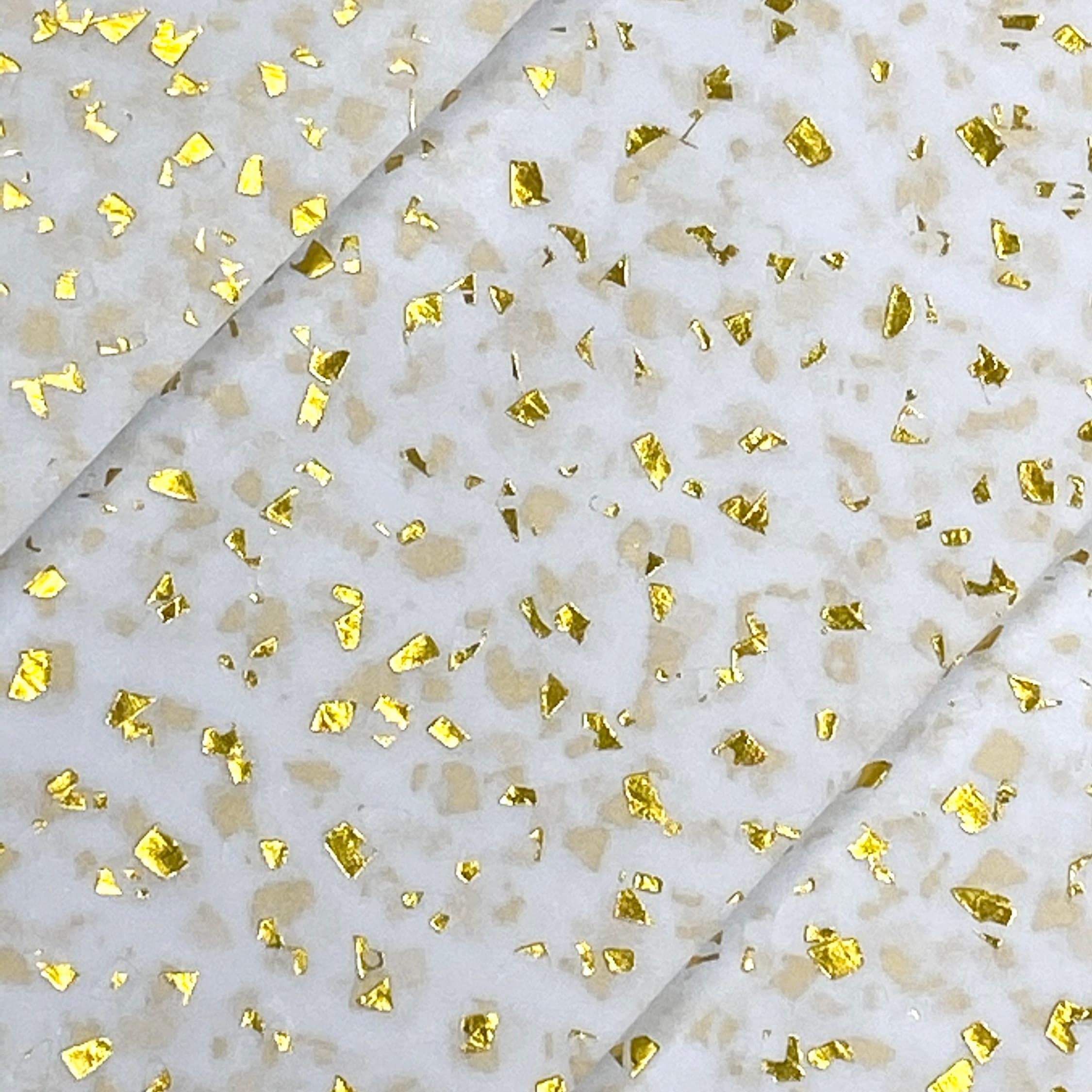 InsideMyNest Rainbow Metallic Foil Specks Glitter On White Tissue Paper  Sheets 30x20 inches (20)