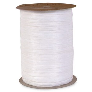 White Raffia Ribbon 100 Yard Berwick Wraphia Natural Rayon Matte ...