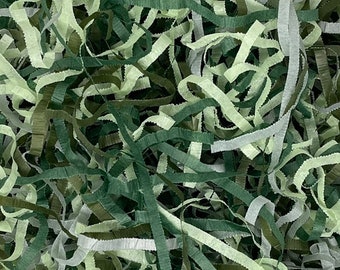 Sage Grey Dusty Green Shredded Tissue Paper Shred Hamper Gift Box Fill –   Online Shop