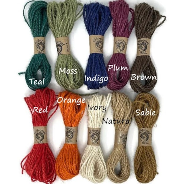 Jute Twine 1.5 mm 10 YDS Choose Colors Natural Biodegradable String eco friendly