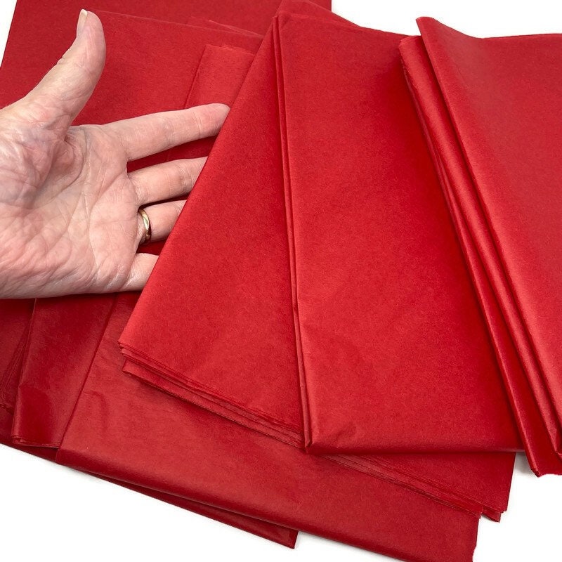 Red Tissue Paper 10-20 Sheets 20 X 30 Matte Premium Scarlet Dark Deep  Crimson Brick Flame Blood Gift Wrap Party Pom Pom Eco-friendly 