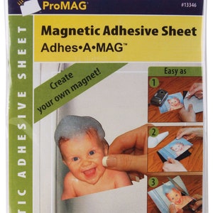 ProMag Adhesive Magnetic Sheets 4&quot;X6&quot; 4/Pkg DIY Craft Refrigerator Scrapbook Journal Scrapboard