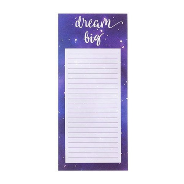 Dream Big Magnetic Memo Pad with Galaxy Background
