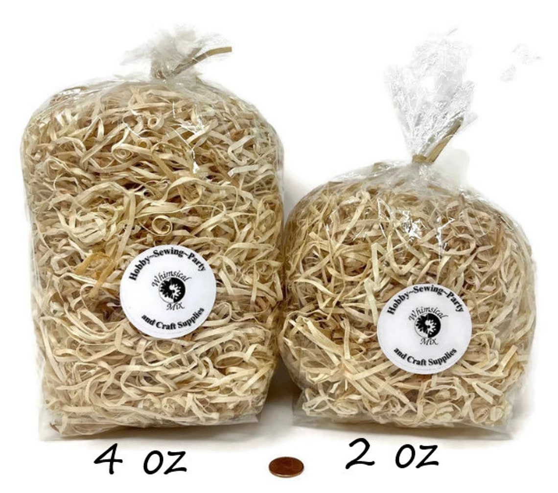 4 Oz Excelsior Aspen Natural Wide Cut Wood Fibers Shavings Etsy