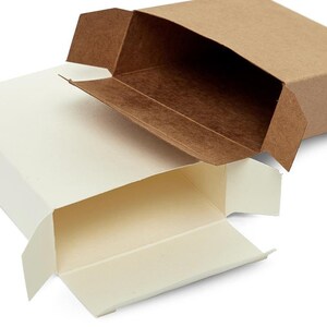 5 Kraft Soap Gift Boxes 3 1/2'' X 2 3/4'' X 1 1/8'' eco friendly image 5