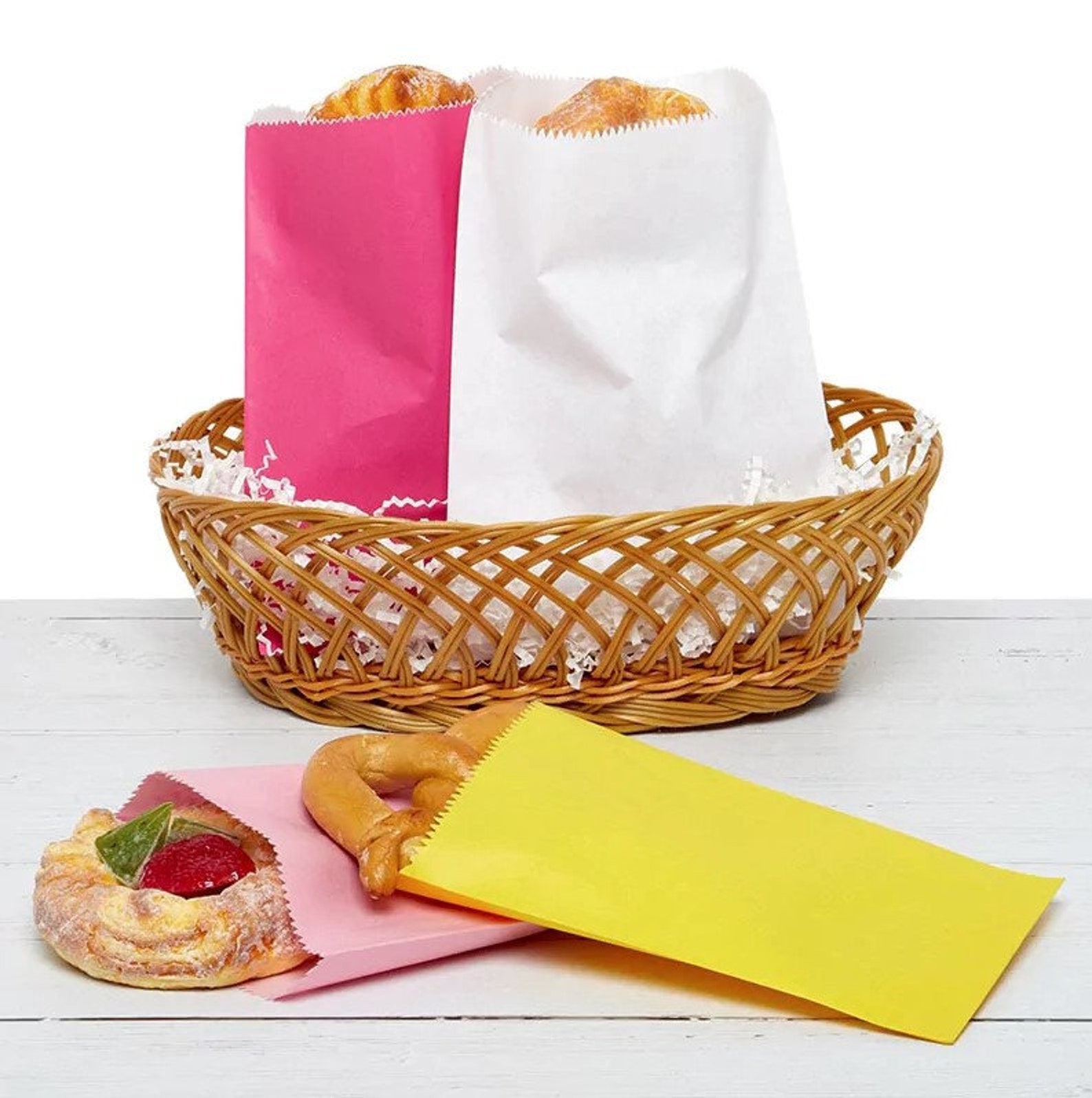 Pink Glassine Lined Paper Gourmet Bags 4.75x6.75 1025 Etsy