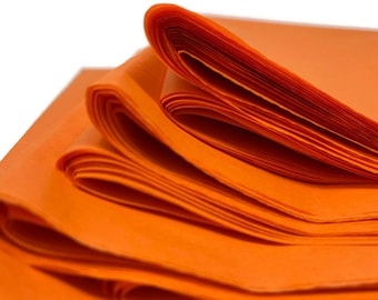 Orange Tissue Paper 10-20 Sheets 20" X 30" Matte Premium Tangerine Mandarin Neon Gift Wrap Pom eco-friendly