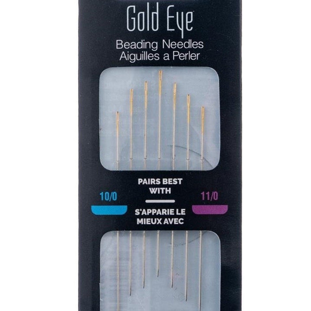 John Bead Beading Gold Eye Needles Size 10 7/pkg Jewelry Making Tools