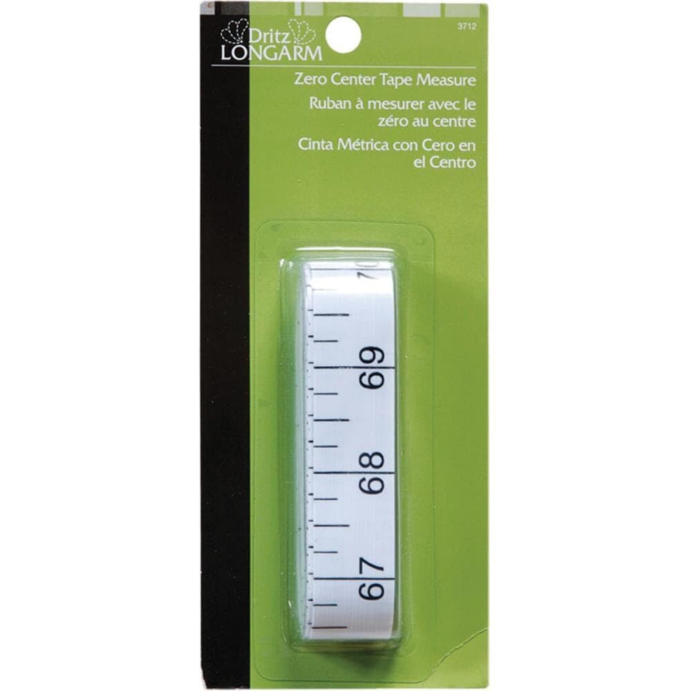Dritz Longarm Zero Center Tape Measure 144 Sewing Quilting Seamstress Hobby  Craft 