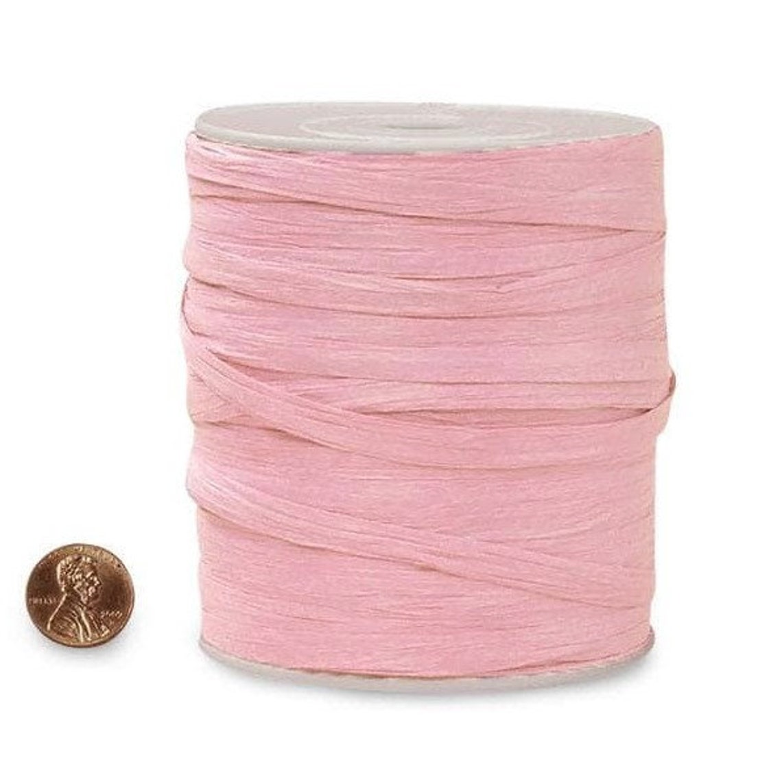 Pink Paper Raffia Ribbon 100 YDS Natural Paper Yarn Etsy