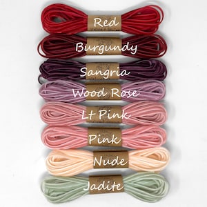 Velvet Ribbon 1/8 inch String Invitation Wedding Ornament Châteaucore Necklace Plush Cord Gift Bookmark Scrapbook Craft Card Holiday 5 Yards image 3