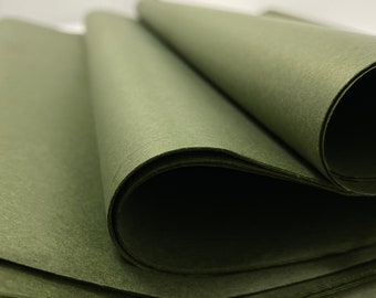 Olive Tissue Paper 10-20 Sheets 20" X 30" Green Moss Premium Gift Wrap Matte Finish Gift Wrap Pom Flower Recycled eco-friendly