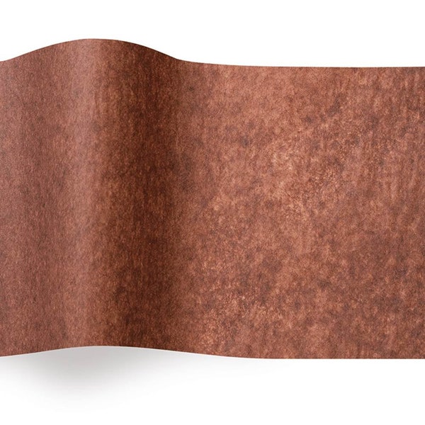 Raw Sienna Tissue Paper 10-20 Sheets 20" X 30" Matte Premium Brown Earthy Autumn Wood Gift Wrap Pom eco-friendly