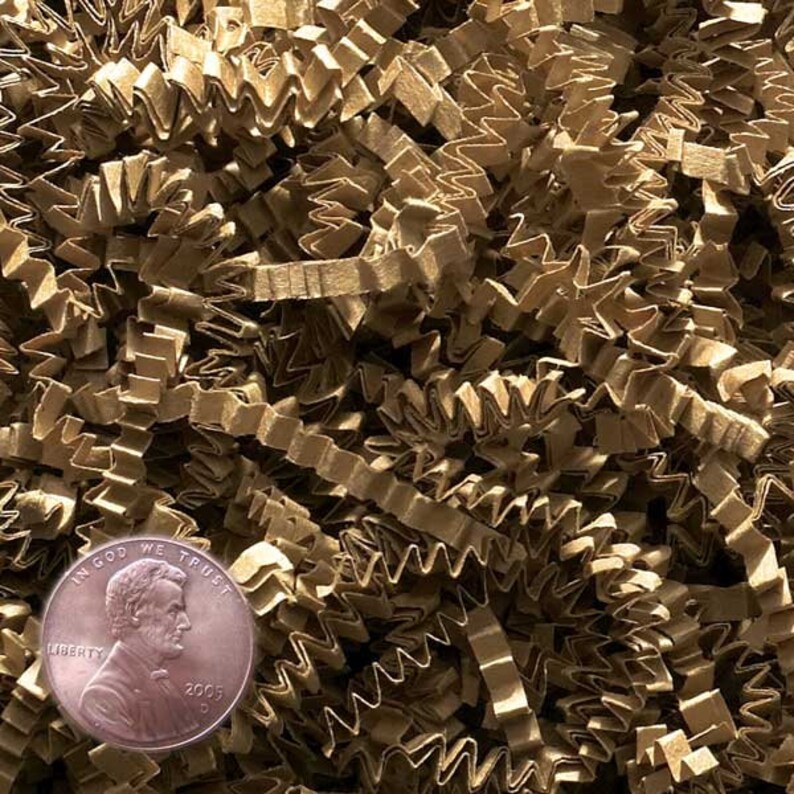 Kraft Crinkle Paper Shred 4 Oz Ecofriendly Gift Wrapping Baby Etsy