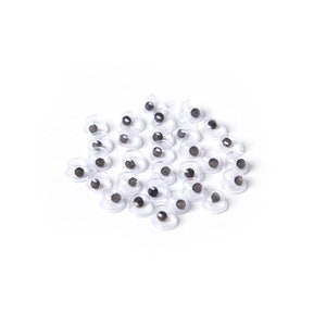 7mm Craft Eyes | Small Wiggle Eyes - 7mm - Paste-On - 20 Pieces/Pkg.  (nm40000912)