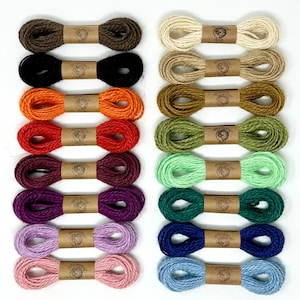 Jute Twine 1.5mm 10 YDS Choose Earthy Spiced Neutral Colors Natural Biodegradable String eco friendly