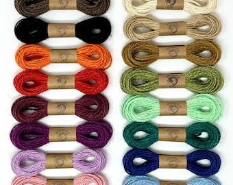 Jute Twine 10 YDS Choose Earthy Spiced Neutral Colors  1.5mm - 2mm Natural Biodegradable String eco friendly