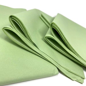 Lime Cream Tissue Paper 10-20 Sheets 20&quot; X 30&quot; Matte Premium Willow Sage Dusty Green Light Jade Gift Wrap Party Decor Pom eco-friendly