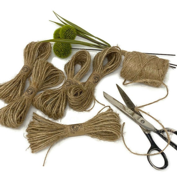 Jute Twine 1 Ply 30 Ft 1mm 10 Yds Craft Gift Wrap Macrame Floral Garden  Baker Packaging Natural Biodegradable Eco Friendly 