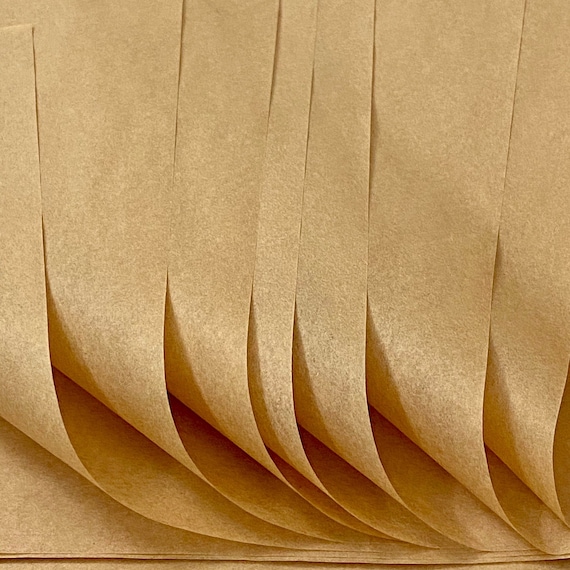 Kraft Tissue Paper 20 X 30 24 Sheets Ecological 100% Recycled Natural Warm  Hue Kraft Gift Wrap Pom Eco Friendly 