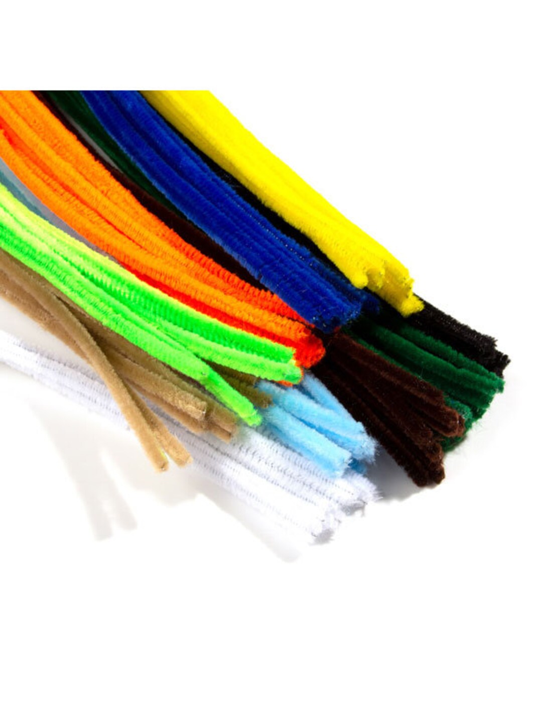 Cousin DIY White Chenille Pipe Cleaners – 3mm X 12 Inch, Pack Of 100 For Crafts & Decor - View #6