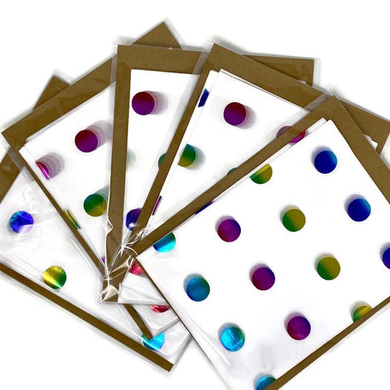 Multi-Color Spots RAINBOW POLKA DOTS Tissue Paper Gift Wrapping 20"x30" Sheets 