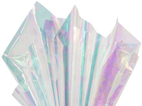 Iridescent Cello Sheets 18x30 5ct Gift Packaging Birthday Party