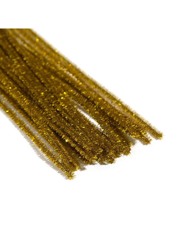 Gold Tinsel Stems, 6mm X 12 Inch, 25 Pack Chenille Pipe Cleaners Christmas  Mix Red Green Silver Gold Art Craft Cousin DIY -  Finland