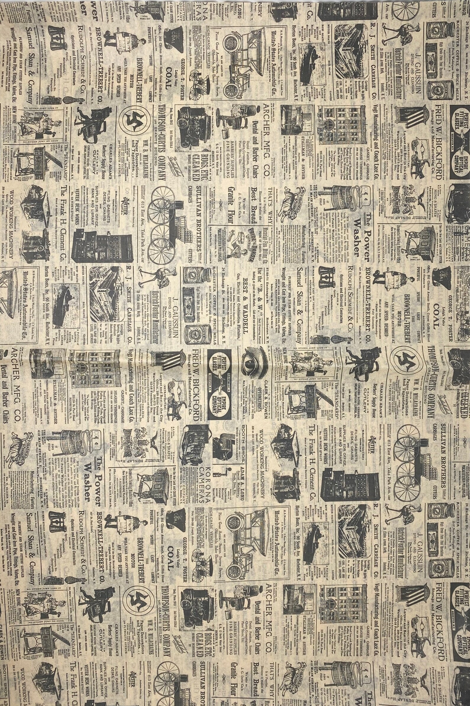 Newsprint Tissue Paper 20 X 30 510 Sheets Vintage Etsy
