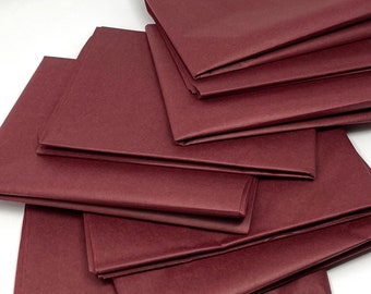 Mulberry Tissue Paper 10-20 Sheets 20" X 30" Matte Premium Marsala Wine Burgundy Gift Wrap Pom eco-friendly