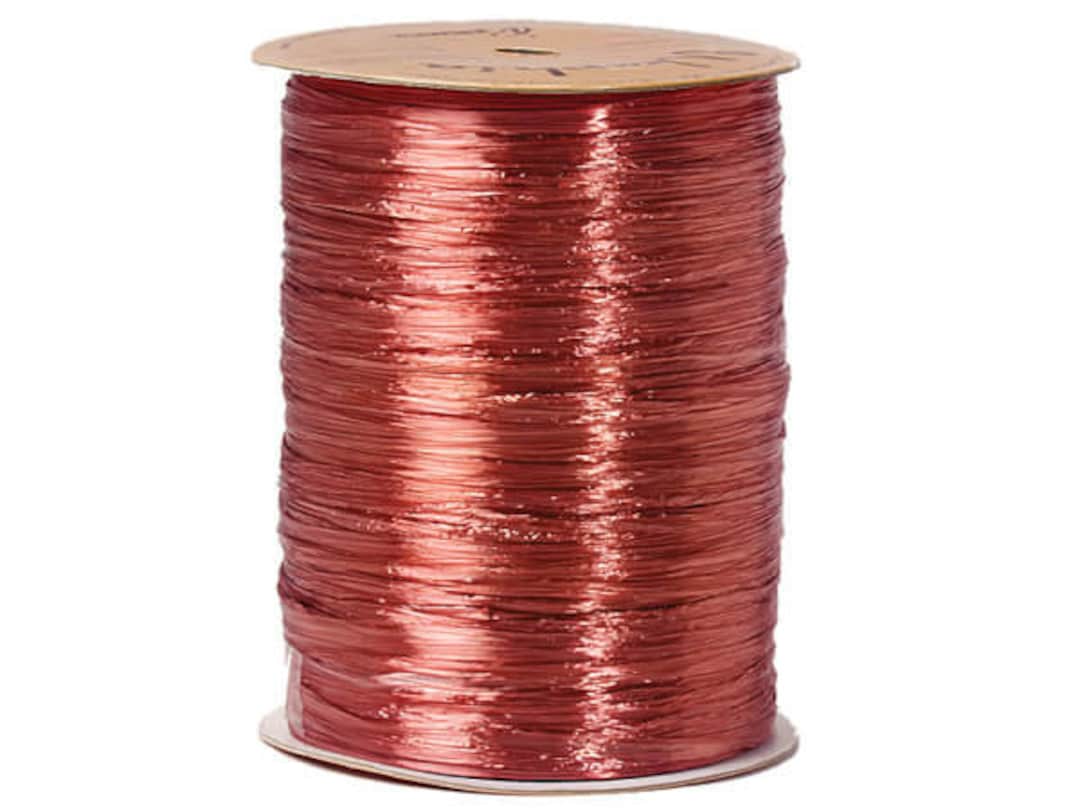 Terracotta Pearlized Raffia Ribbon 100 Yds Berwick Wraphia Rayon Rust ...