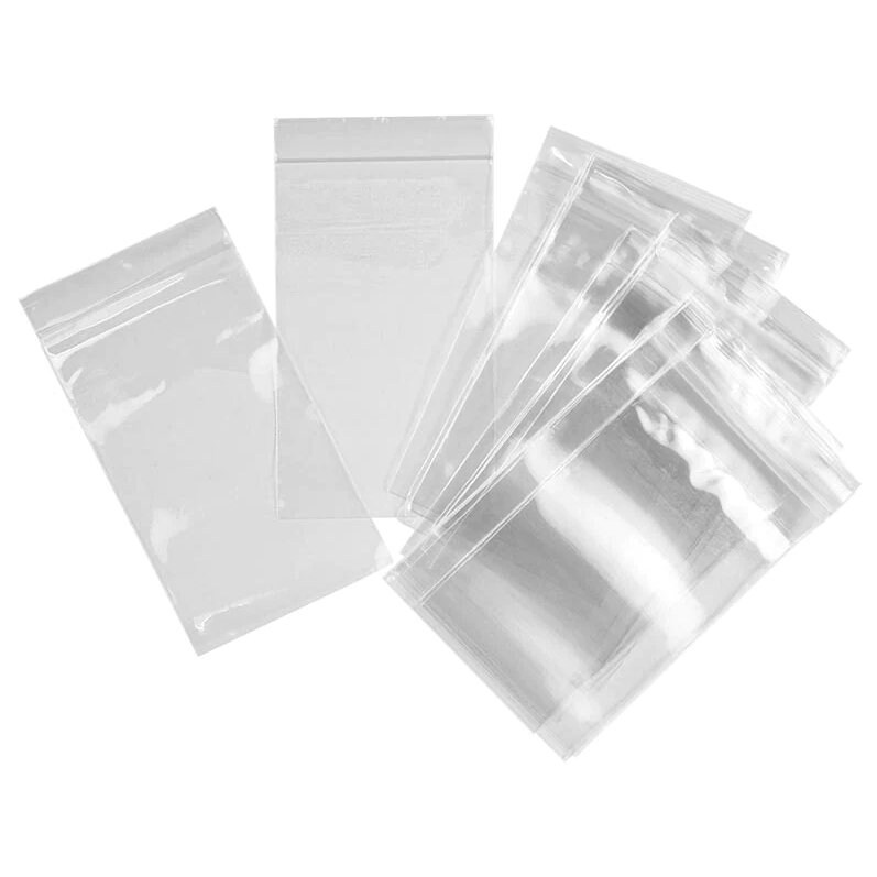 50x Clear Plastic Self Adhesive Seal Bag 8x12cm Cello 