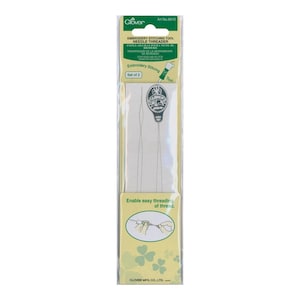 Clover Long Needle Threaders Embroidery Stitching Tool Punch Needle Replacements Punching Needles Threading Hand Punching Pen Threader