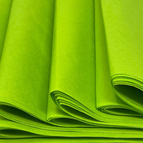 Citrus Tissue Paper 10-20 Sheets 20" X 30" Matte Premium Lime Neon Green Gift Wrap Pom eco-friendly