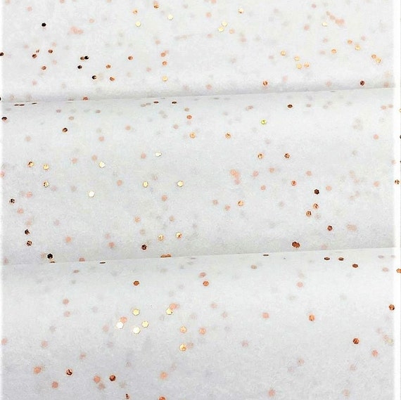 Sparkly Silver Glitter On White Tissue Paper Sheets Gift Wrap Wrapping  30x20 / 750x500mm