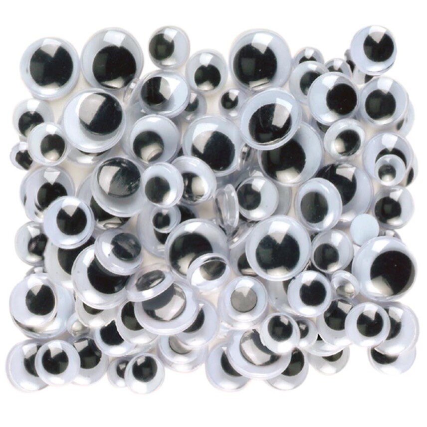 120 Pieces 25mm 30mm Different Sizes Moving Googly Eyes For Crafts,  Decorating 