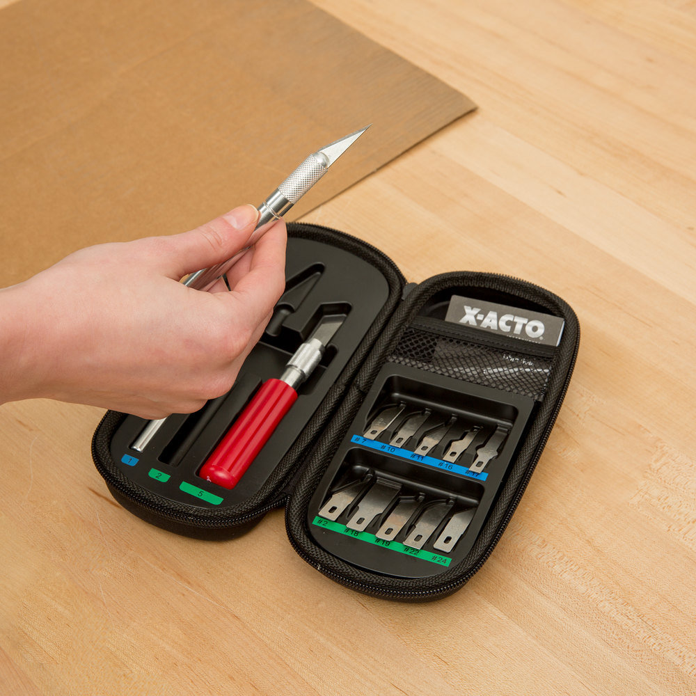 X-acto Knife Set With Carrying Case Precision Cutting Trimming