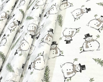 Papel de seda con muñeco de nieve, 5-10 hojas, 20x30", papel de regalo navideño premium, decoupage de árbol de hoja perenne plateado, reciclado