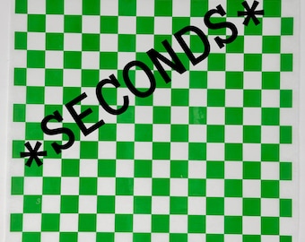 Láminas de charcutería a cuadros verdes *SEGUNDOS* 30 x 30 cm (12" x 12") Envoltura de alimentos encerada seca Forro para cestas Estilo retro nostálgico Manualidades Panadería Fiesta Picnic Sándwich