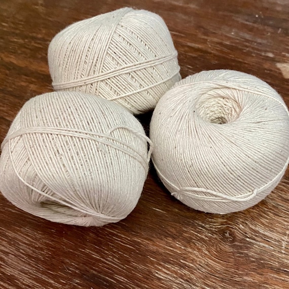 Cotton Twine 4 Ply 840 Feet 100% Cotton Baker's Kitchen String Craft  Wedding Decor All Purpose Natural Food Safe Biodegradable Eco Friendly 