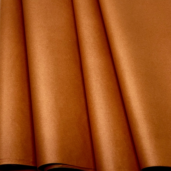 Burnt Orange Tissue Paper 10-20 Sheets 20" X 30" Matte Premium UT Texas Longhorns ATX Terracotta Gift Wrap Pom eco-friendly