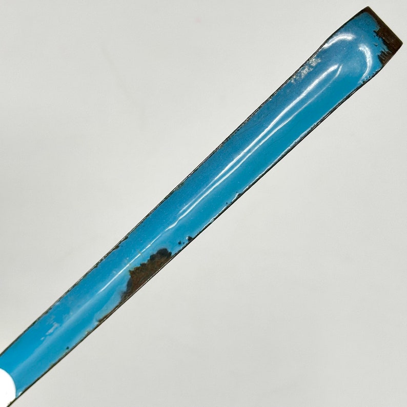 Vintage Enamelware Ladle Blue & White Antique Soup Dipper Rare 1940s ...