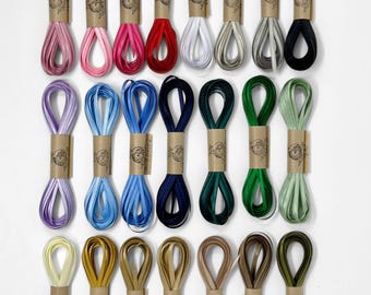 Cinta de satén de 1/8 de pulgada x 10 yardas, doble cara, borde tejido, lustre, fina, plana, para invitación, boda, adorno, Châteaucore, regalo, marcapáginas, artesanía.