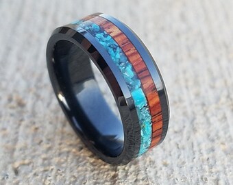 Handmade Cocobolo Wood RingMen’s Wooden RingWomen’s Ring Size 6-12 Handmade Cocobolo Wood RingMen’s Wooden RingWomen’s Ring Size 6-12
